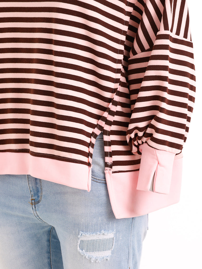 Oversize Sweatshirt LILWEN – Inside-Out-Details & softer Baumwollmix – Gr. 38–48