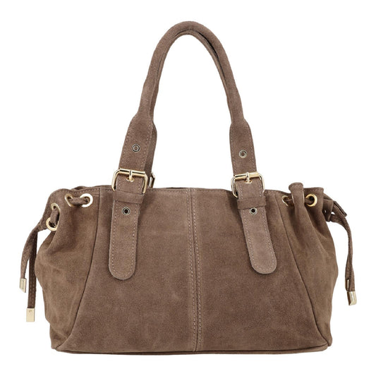 Wildleder-Shopper AMELIE.S – Lässige Handtasche mit edlen Schnallen-Details