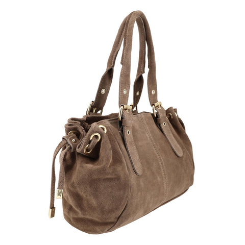 Wildleder-Shopper AMELIE.S – Lässige Handtasche mit edlen Schnallen-Details