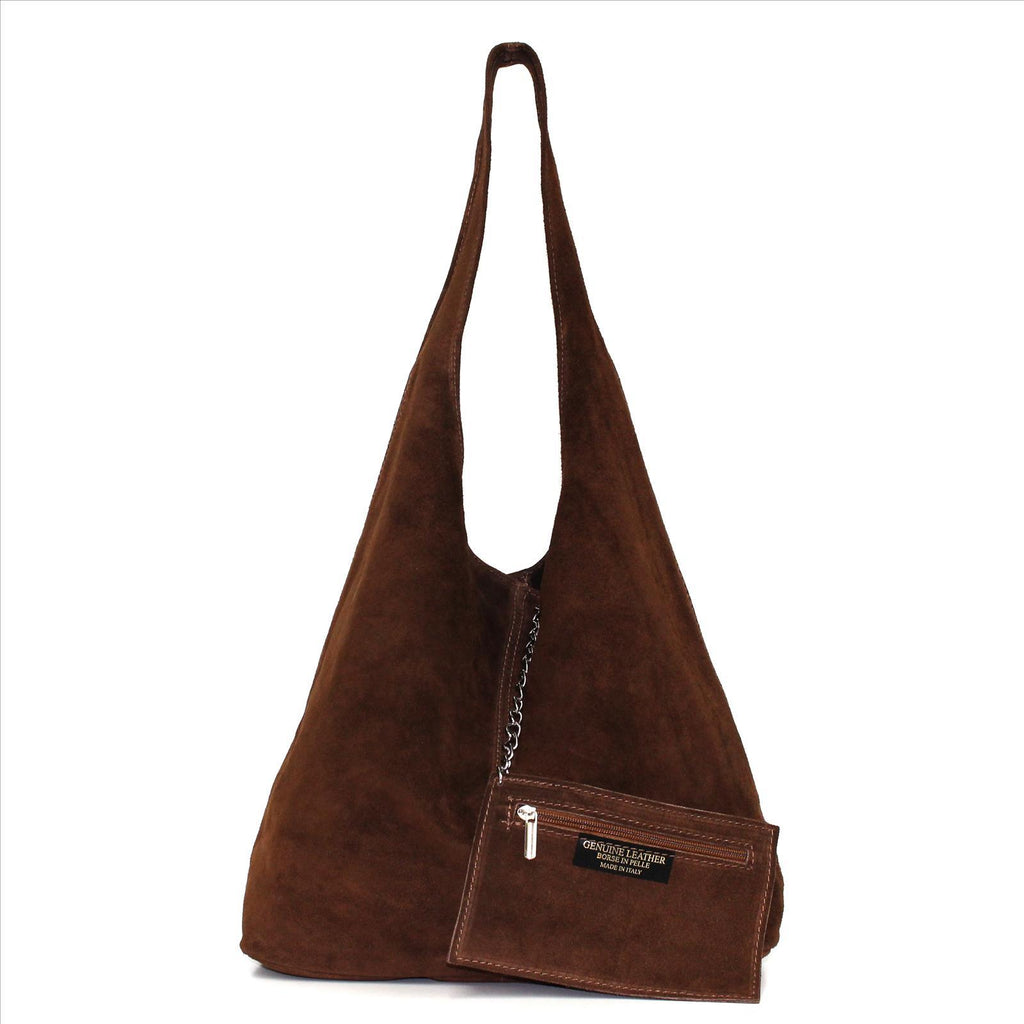 LACY Wildleder-Shopper – Lässige Hobo-Bag mit Innentasche